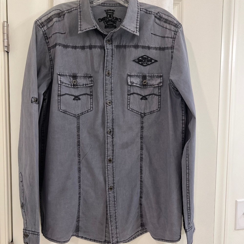 XIOS New York Men's Long Sleeve Shirt--Size X-Large